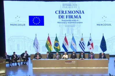 Milei participa en Paraguay de la firma del acuerdo comercial entre el Mercosur y la Unión Europea