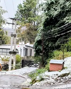 ¡Llegó la nieve a Tafí del Valle!