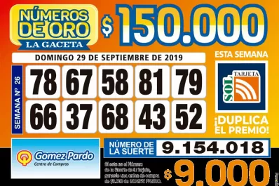 Los Números de Oro de LA GACETA