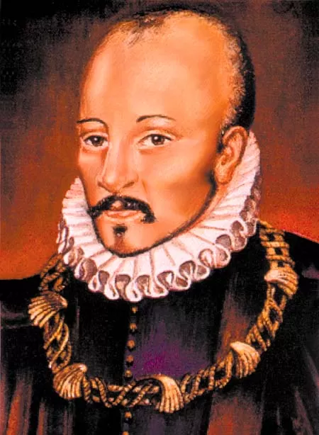 MIGUEL DE MONTAIGNE, segun el UNICO RETRATO QUE SE CONOCE DE EL.