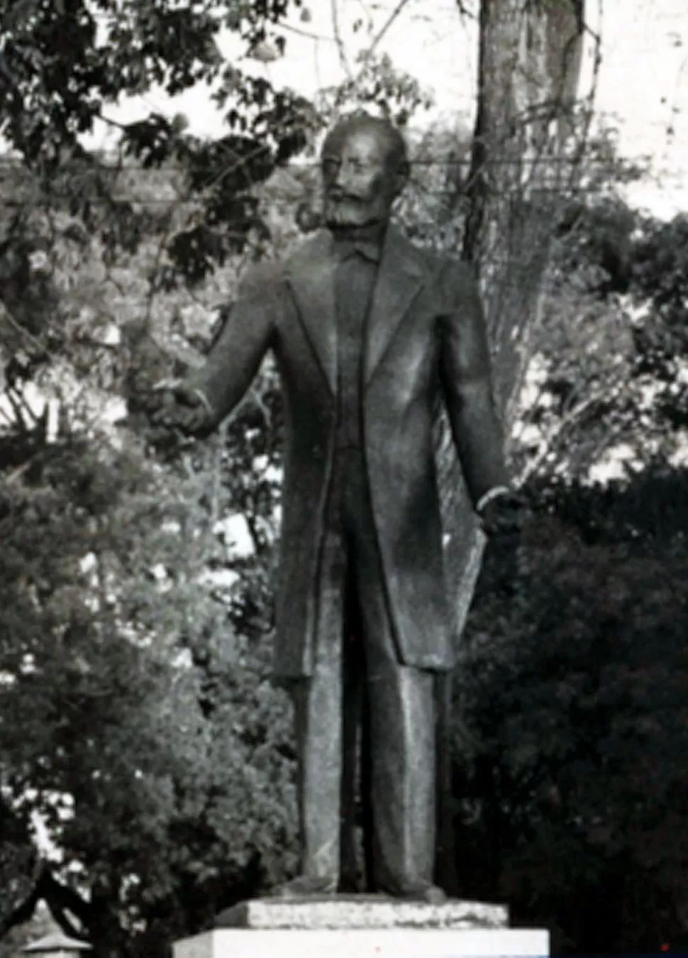 CORONEL-DOCTOR MARCOS PAZ. La estatua del ilustre tucumano, en el parque 9 de Julio. la gaceta / archivo