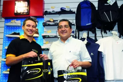 Enriqueció el placard con ropa y calzado del Sportsman