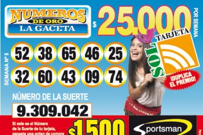 Los Números de Oro de LA GACETA