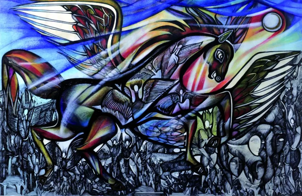 POLICROMÁTICO. Uno de los importantes trabajos de la desaparecida artista. 