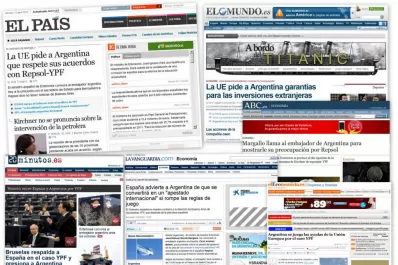 La tensión por YPF se reflejó en los diarios de España