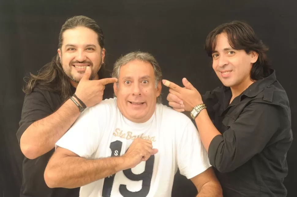 CARISMA. Gustavo Parrado, Daniel Saldaño y Agustín Pérez Albert jugaron con el fotógrafo durante la producción que se hizo en LA GACETA. LA GACETA / FOTO DE ANTONIO FERRONI