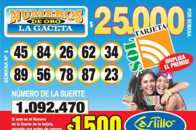 Los Números de Oro de LA GACETA