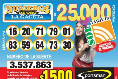 Los Números de Oro de LA GACETA