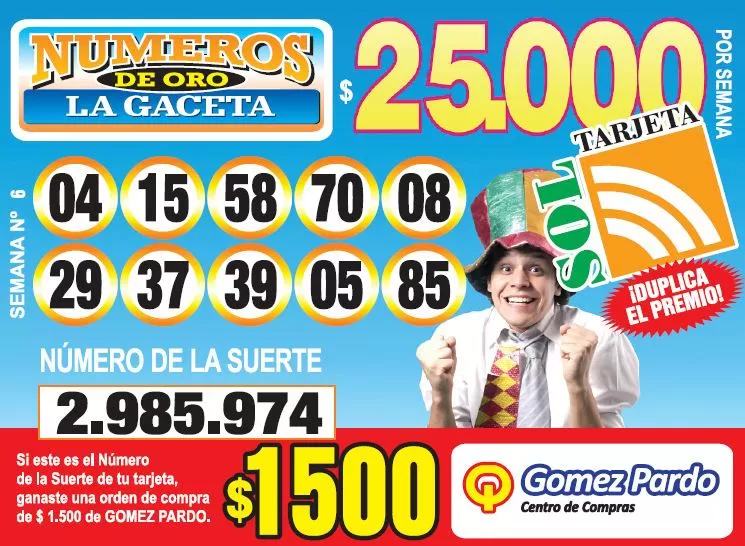 Los Números de Oro de LA GACETA