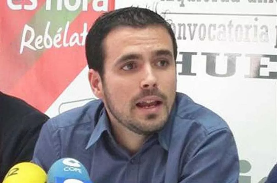 OPOSITOR. Garzón es diputado por la Izquierda Unida, miembro de la Unión de Juventudes Comunistas de España y dirigente de ATTAC, grupo que impulsa la aplicación de impuestos a la renta financiera. FOTO TOMADA DE DIARIOBAE.COM