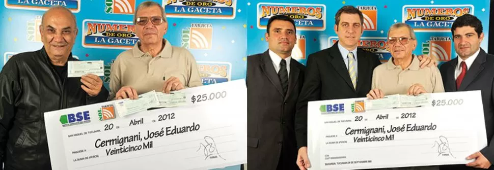 Cobraron el premio y se preparan para festejar