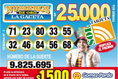 Los Números de Oro de LA GACETA