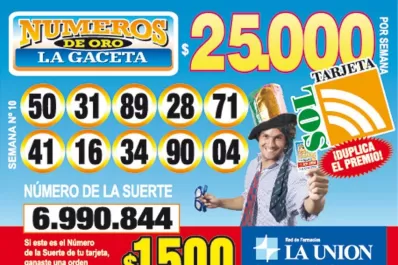 Los Números de Oro de LA GACETA