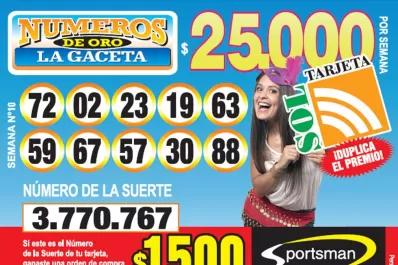 Los Números de Oro de LA GACETA