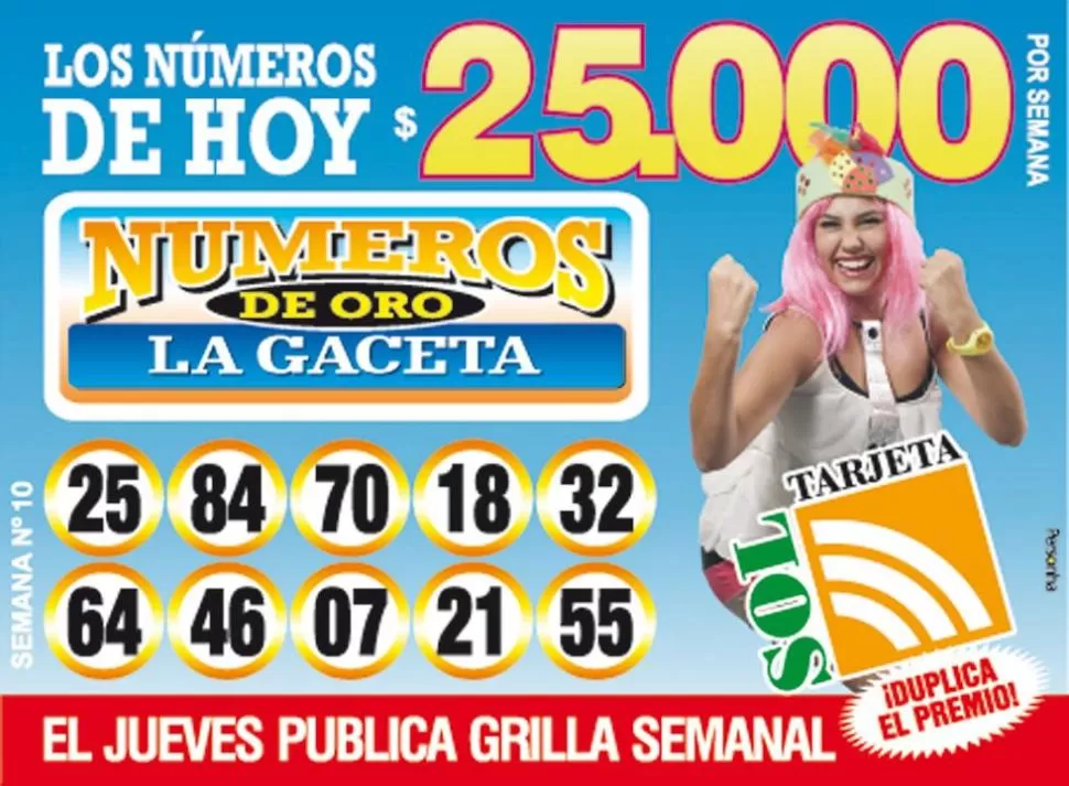 Los Números de Oro de LA GACETA