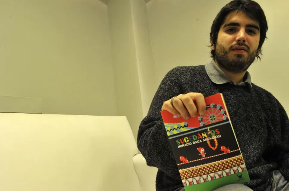 DEBUT. Baca Amenábar con su libro. LA GACETA / FOTO DE JORGE O. SGROSSO 