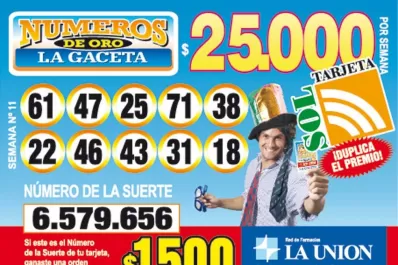 Los Números de Oro de LA GACETA