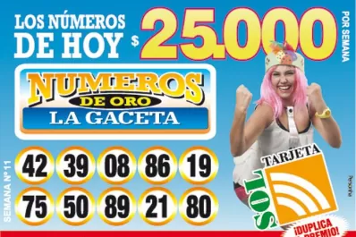 Los Números de Oro de LA GACETA
