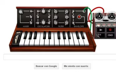 Robert Moog marca el ritmo de Google con su sintetizador