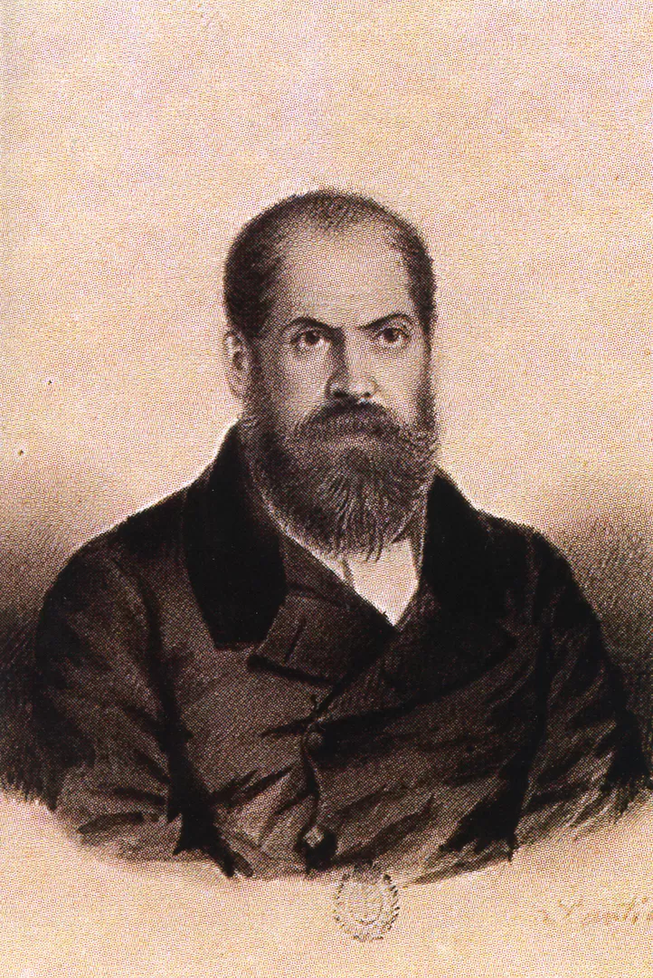 DOMINGO FAUSTINO SARMIENTO. El dibujo de Ignacio Baz se conserva en el Museo Nacional de Bellas Artes. LA GACETA / ARCHIVO