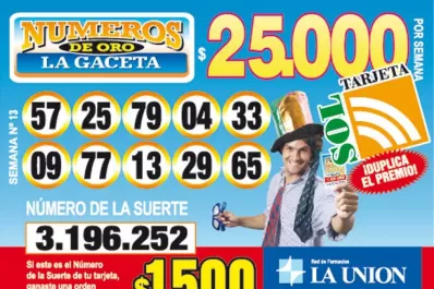 Los Números de Oro de LA GACETA