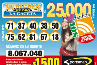 Los Números de Oro de LA GACETA