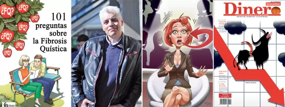 TODO TERRENO. En España, donde vive desde 2000, Quirós tiene a cargo las ilustraciones de Muy Interesante y realizó portadas para revistas y libros; también colaboró con tutoriales médicos. 
