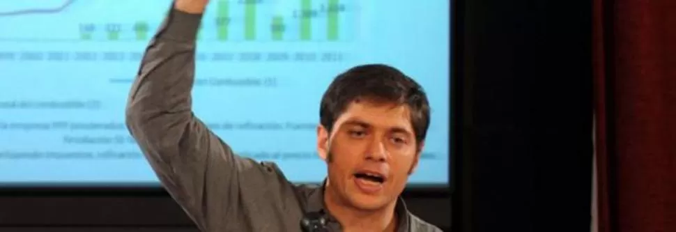 ANUNCIO. Con este plan vamos a seguir incentivar la producción. Dará en el primer año 100.000 puestos de trabajo directo, dijo Kicillof. ARCHIVO LA GACETA
