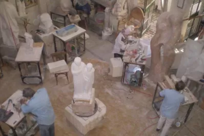 Admirá la perfección del trabajo en mármol