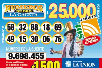 Los Números de Oro de LA GACETA