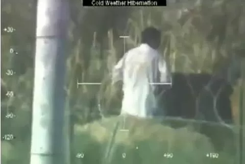 IN FRAGANTI. La cámara atrapó al campesino en el acto. CAPTURA DE VIDEO