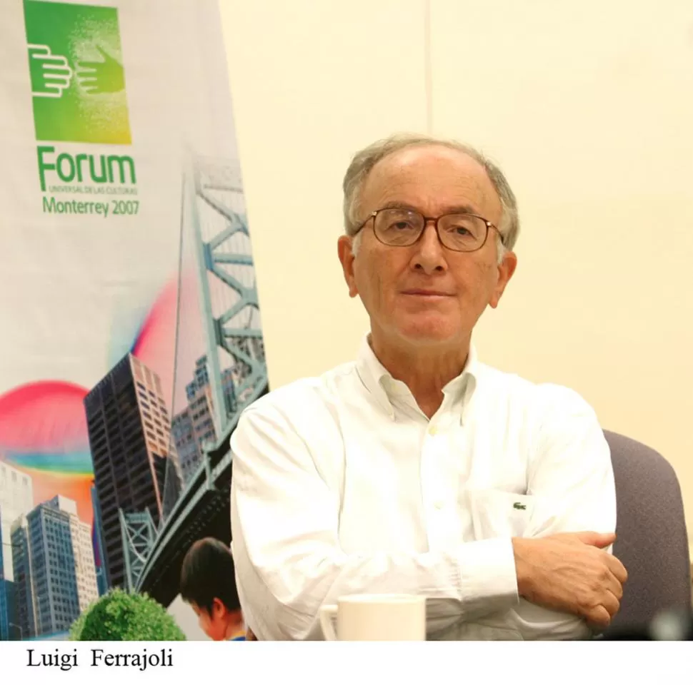 AUTORIDAD. Ferrajoli es considerado un auténtico gurú del Derecho Penal. GENTILEZA UNL