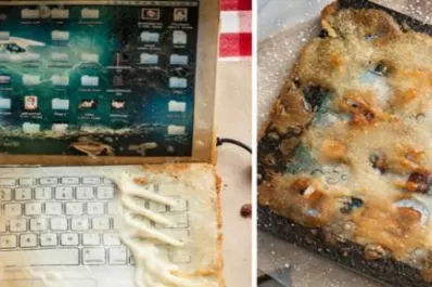 Un artista cocinó su iPad, iPhone y MacBook