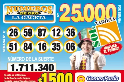 Los Números de Oro de LA GACETA