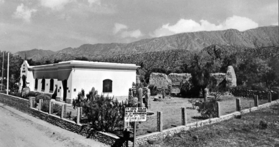 CASTRO BARROS. Ruinas de la casa del prócer, detrás del museo de su nombre, en el pueblo riojano de Chuquis. LA GACETA / ARCHIVO