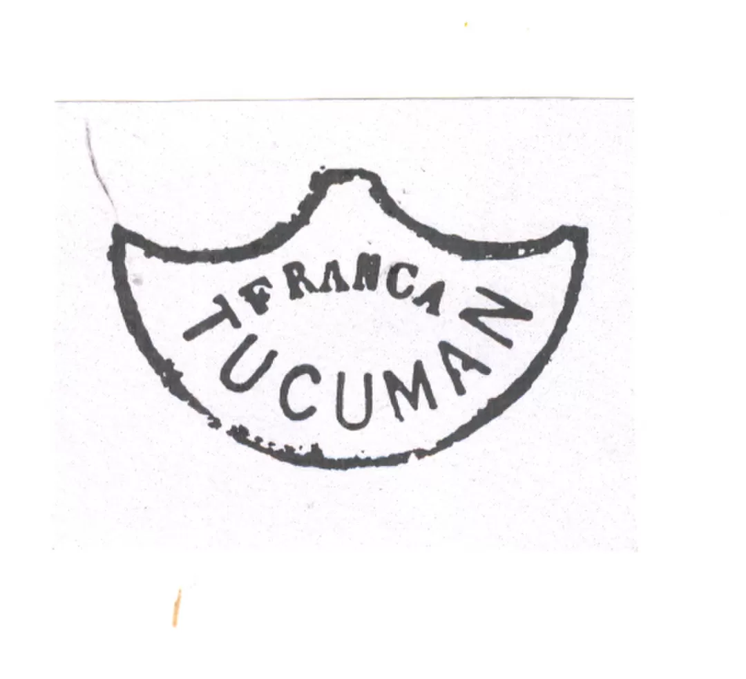 LA CORRESPONDENCIA. Uno de los sellos franqueadores que utilizaba el Correo en el siglo XIX. LA GACETA / ARCHIVO