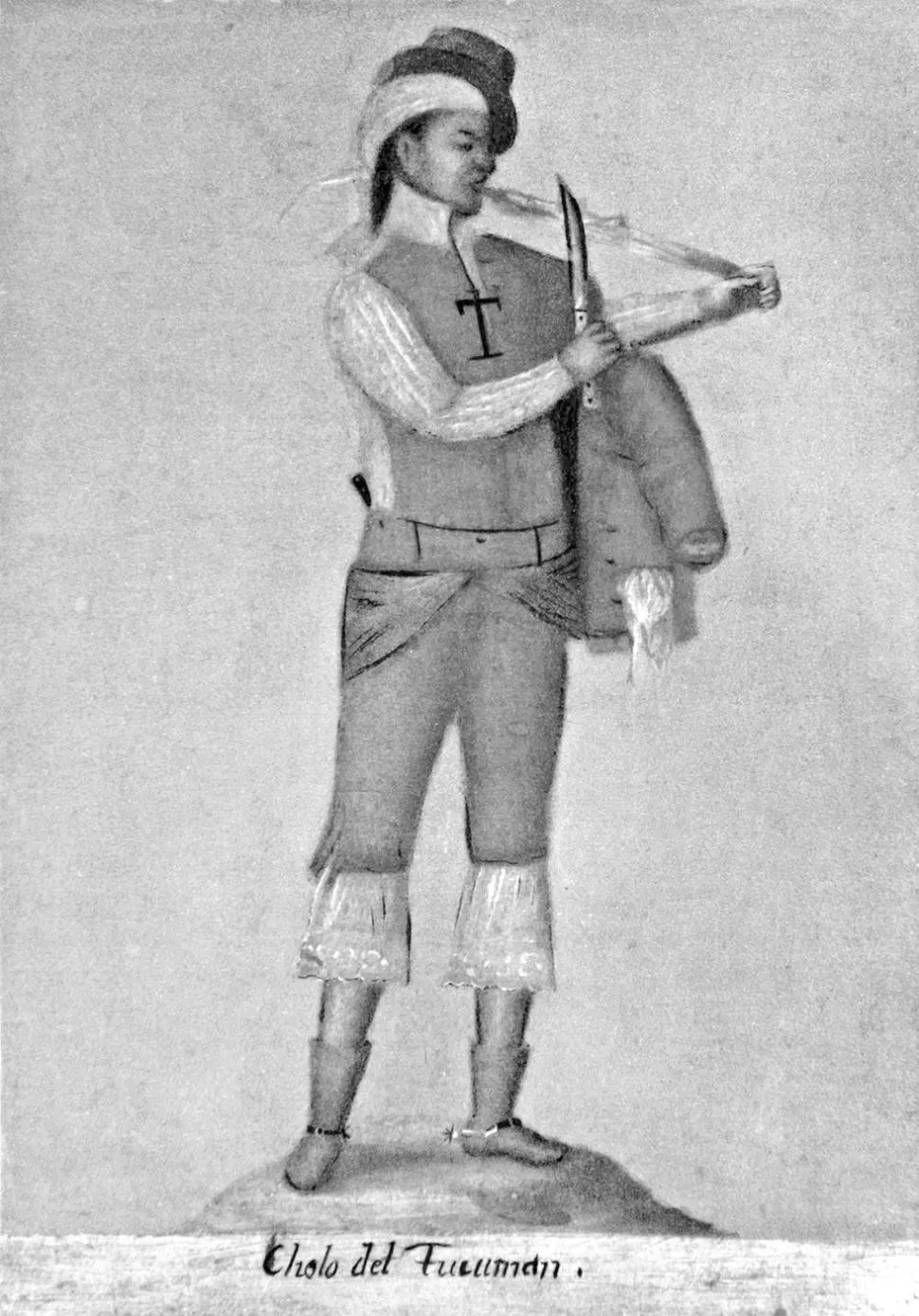 CHOLO DEL TUCUMÁN. Una pintura del siglo XVIII. 
