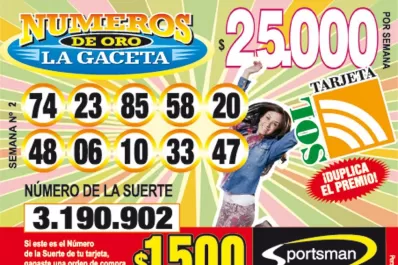 Los Números de Oro de LA GACETA