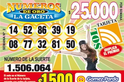 Los Números de Oro de LA GACETA