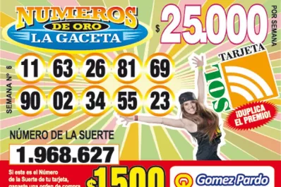 Los Números de Oro de LA GACETA