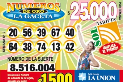 Los Números de Oro de LA GACETA