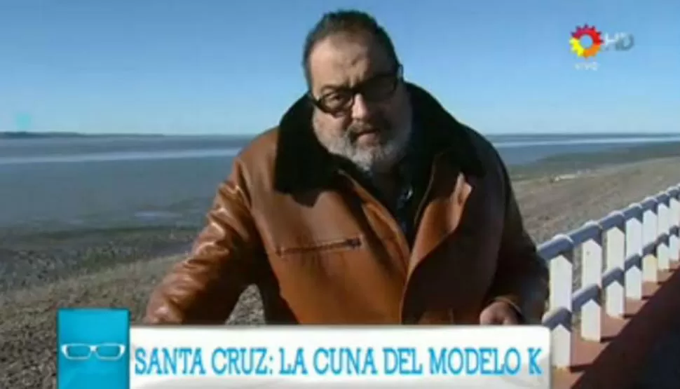 DESDE SANTA CRUZ. Lanata, realizó varios informes en Río Gallegos. FOTO TOMADA DE CLARIN.COM