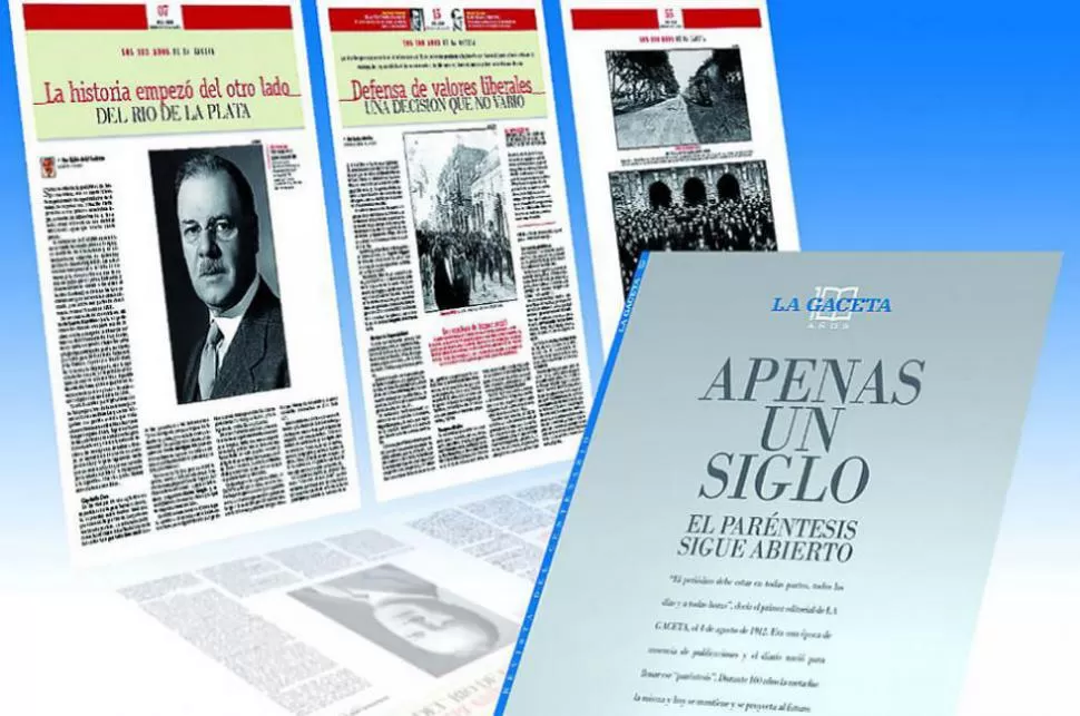 DESDE ADENTRO. Las 164 páginas de la revista ofrecen un repaso por la historia del diario. LA GACETA