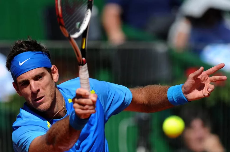 DE VUELTA. Delpo se entrena para regresar al Parque Roca este fin de semana. TELAM