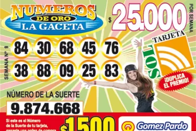 Los Números de Oro de LA GACETA