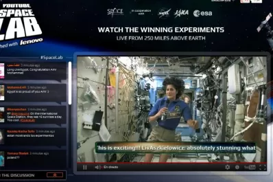 YouTube transmitió desde el espacio