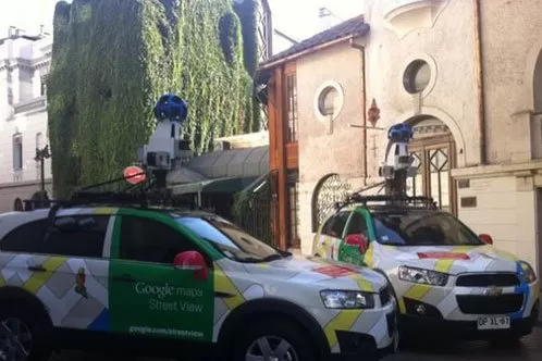 VISITA. Las camionetas de Google llegaron a Chile. FOTO GENTILEZA DE @PALOMA