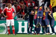 Barcelona le ganó a Benfica por 2 a 0, en Portugal