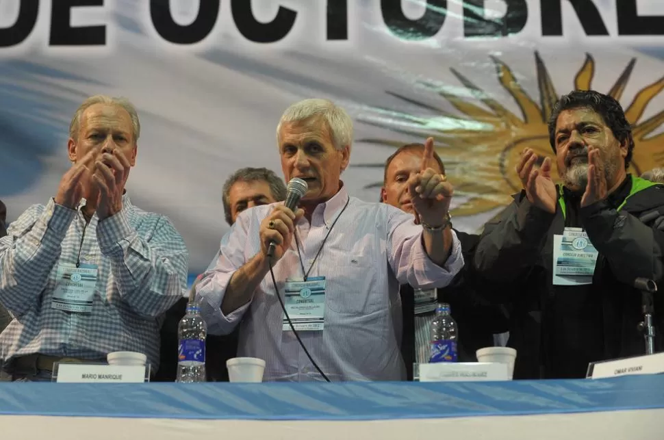 TRIUNFO. Caló se convirtió en el flamante secretario de la CGT oficialista. TELAM