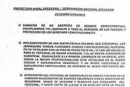 Además de salarios, gendarmes y prefectos piden que no se los sancione